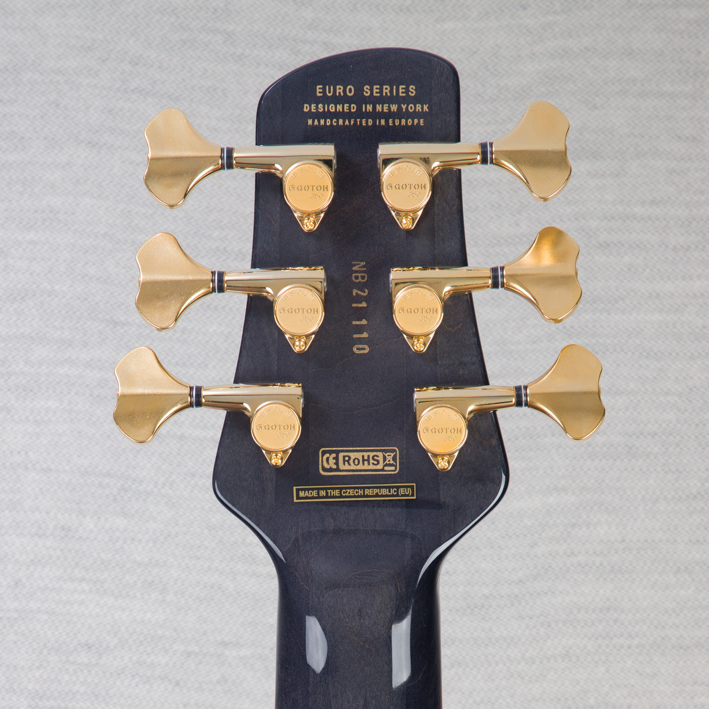 Spector Euro 6 LT Spalted Maple Bass Guitar - Fire Red Burst - CHUCKSCLUSIVE - #]C121SN 21115