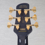 Spector Euro 6 LT Spalted Maple Bass Guitar - Fire Red Burst - CHUCKSCLUSIVE - #]C121SN 21115