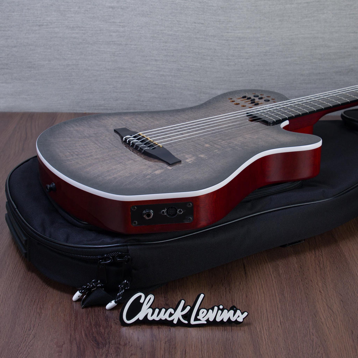 Godin MultiAc Grand Concert SA Nylon String Acoustic-Electric Guitar - Trans Black - CHUCKSCLUSIVE - #26317988