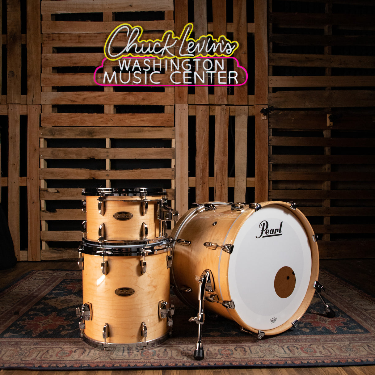 Pearl Masters Maple Pure 3-Piece Shell Pack - Natural Maple Finish