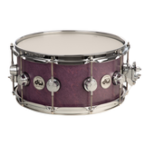 DW Collectors Series 6.5x14 Maple Snare Drum With Chrome Hardware - Lavender Satin Oil