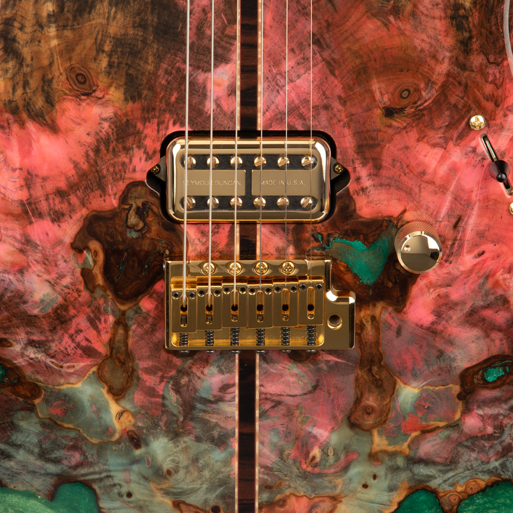 ESP Exhibition Limited Throbber CTM FL Electric Guitar - Natural Amorous Brown - New