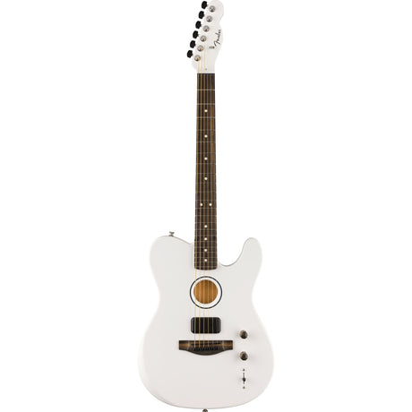 Fender Limited Edition Finneas American Acoustisonic Telecaster Signature Acoustic Electric Guitar - Satin Arctic White