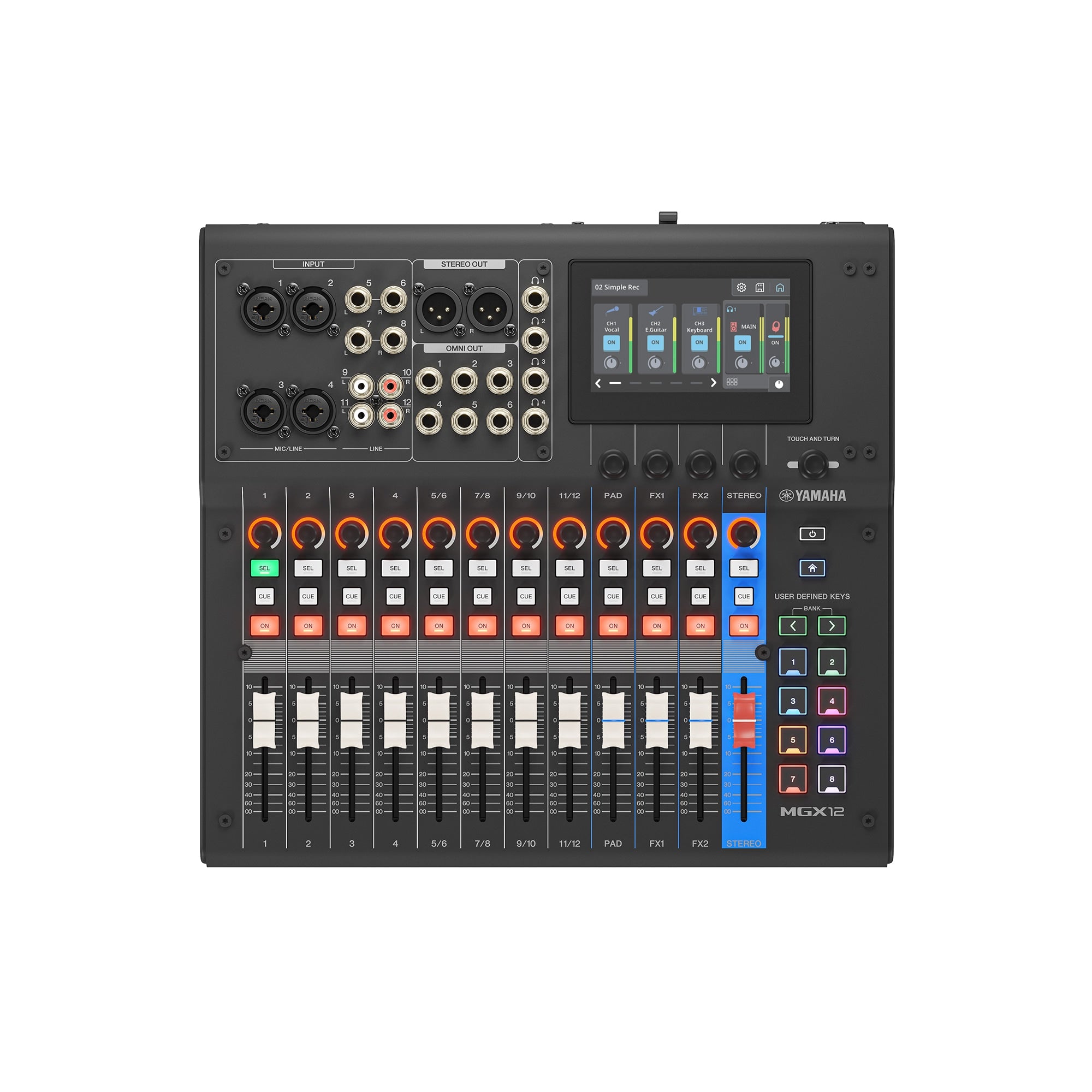 DJ機材 YAMAHA MIXING CONSOLE Yamaha MGX12 Digital Mixer - Black - Preorder – Chuck Levin's