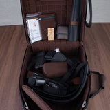 Marcus Bonna Baby 2 French Horn Case - Dark Brown Leather