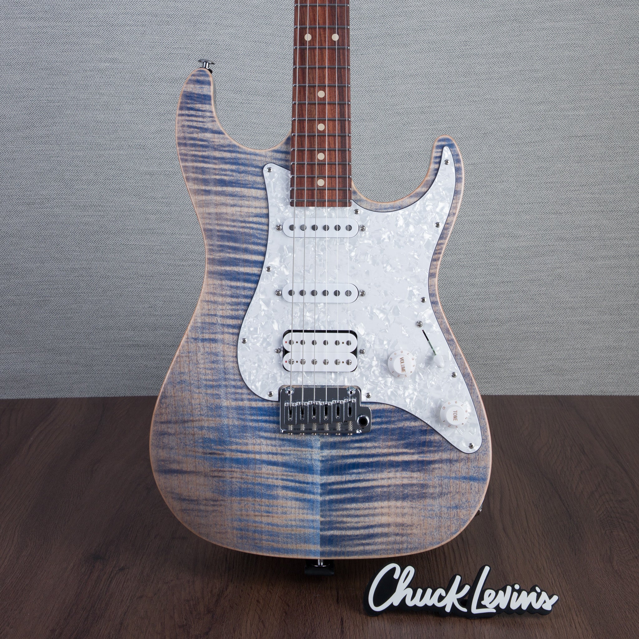 Suhr Standard Plus Electric Guitar, Pau Ferro Fingerboard - Trans