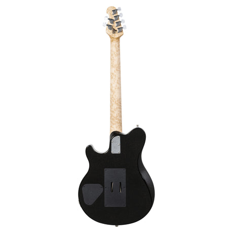 Ernie Ball Music Man 30th Anniversary Axis Electric Guitar - Translucent Gold Quilt Top/Black Gold Sparkle Back