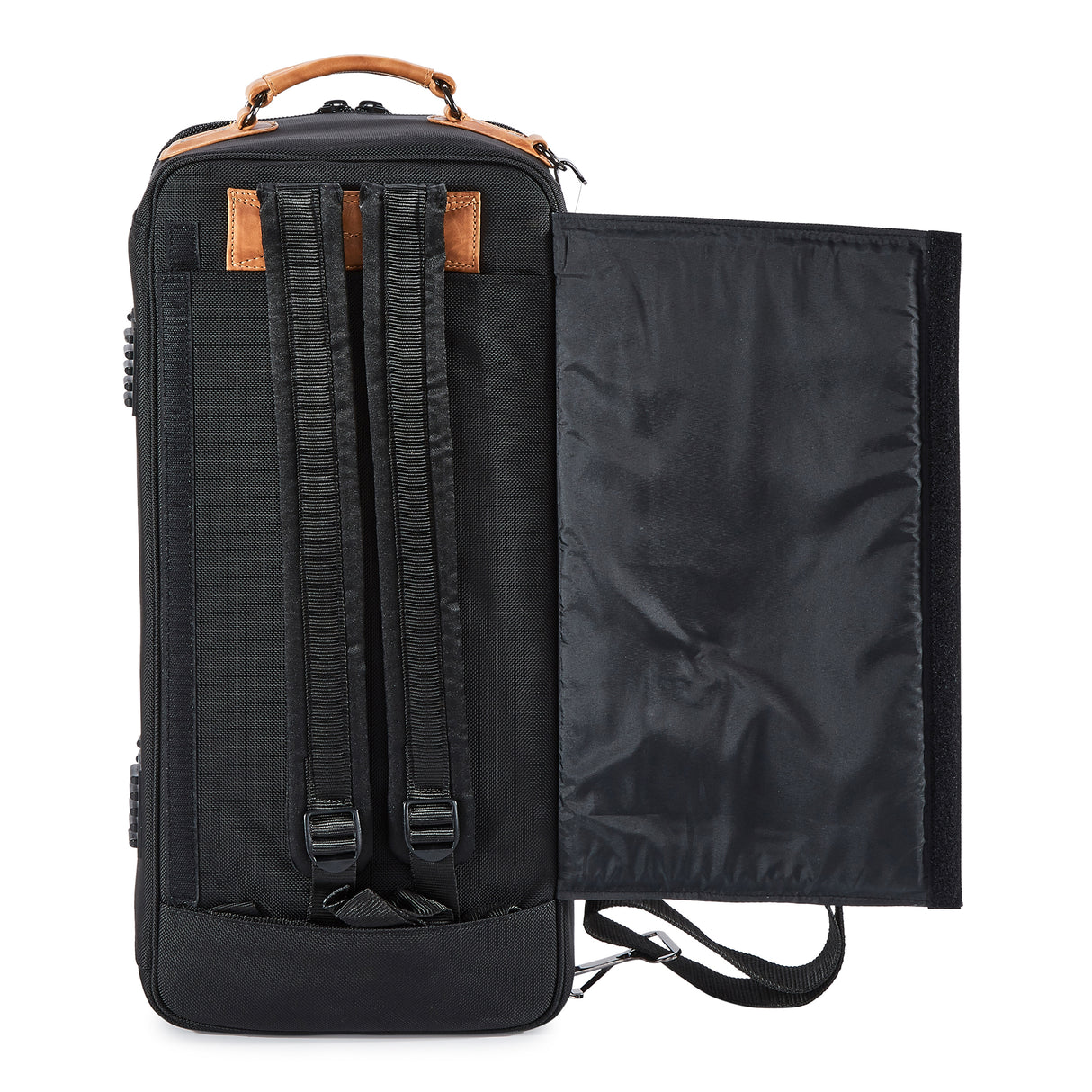 GARD 4-ECSK Elite Compact Double Trumpet Gig Bag - Black Cordura with Leather Trim