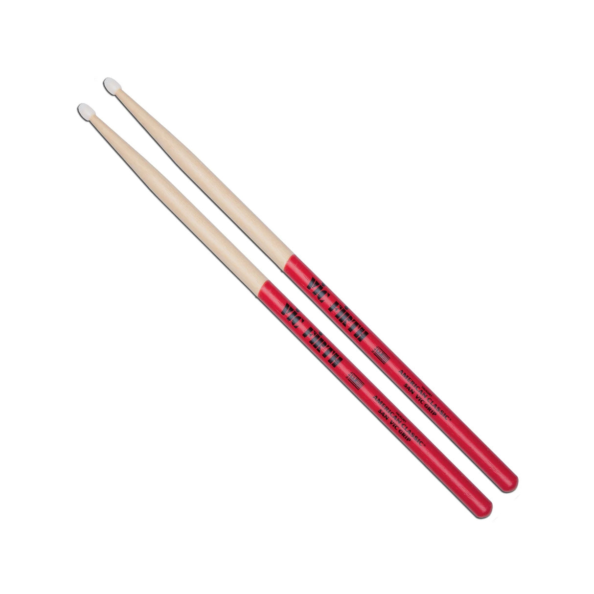 Vic Firth American Classic 5A Nylon Tip Drumsticks with Vic Grip