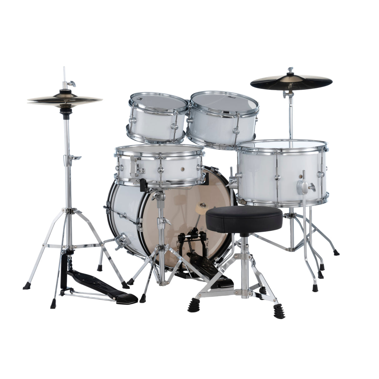 Pearl Roadshow Jr. 5-Piece Complete Drum Kit - Pure White