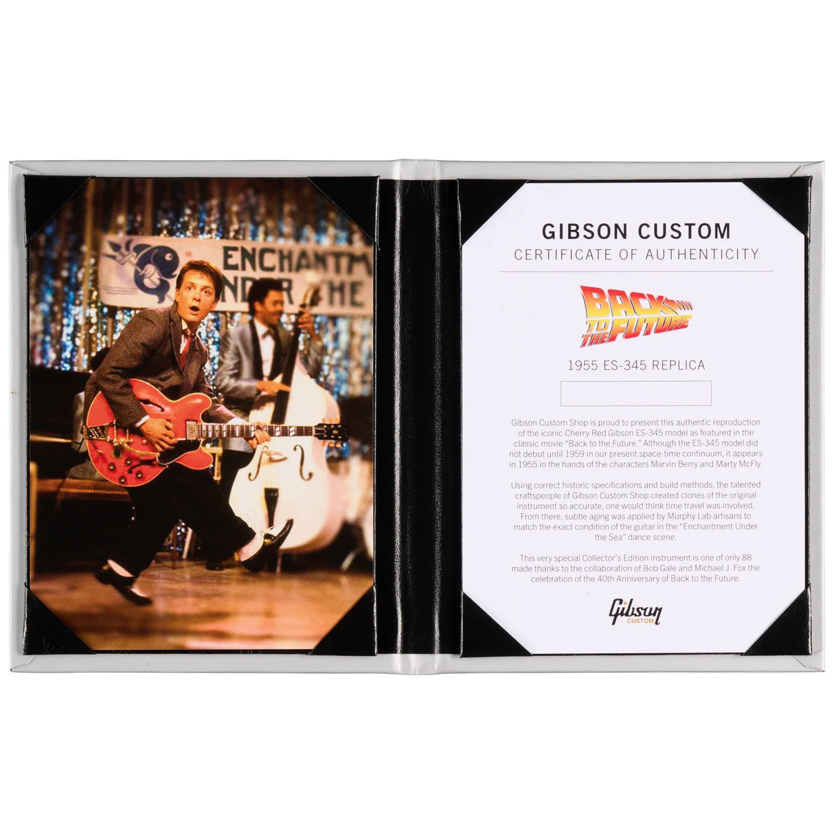 Gibson Custom Shop Back to the Future "1955" ES-345 Semi-Hollow Collector's Edition Electric Guitar - Cherry Red