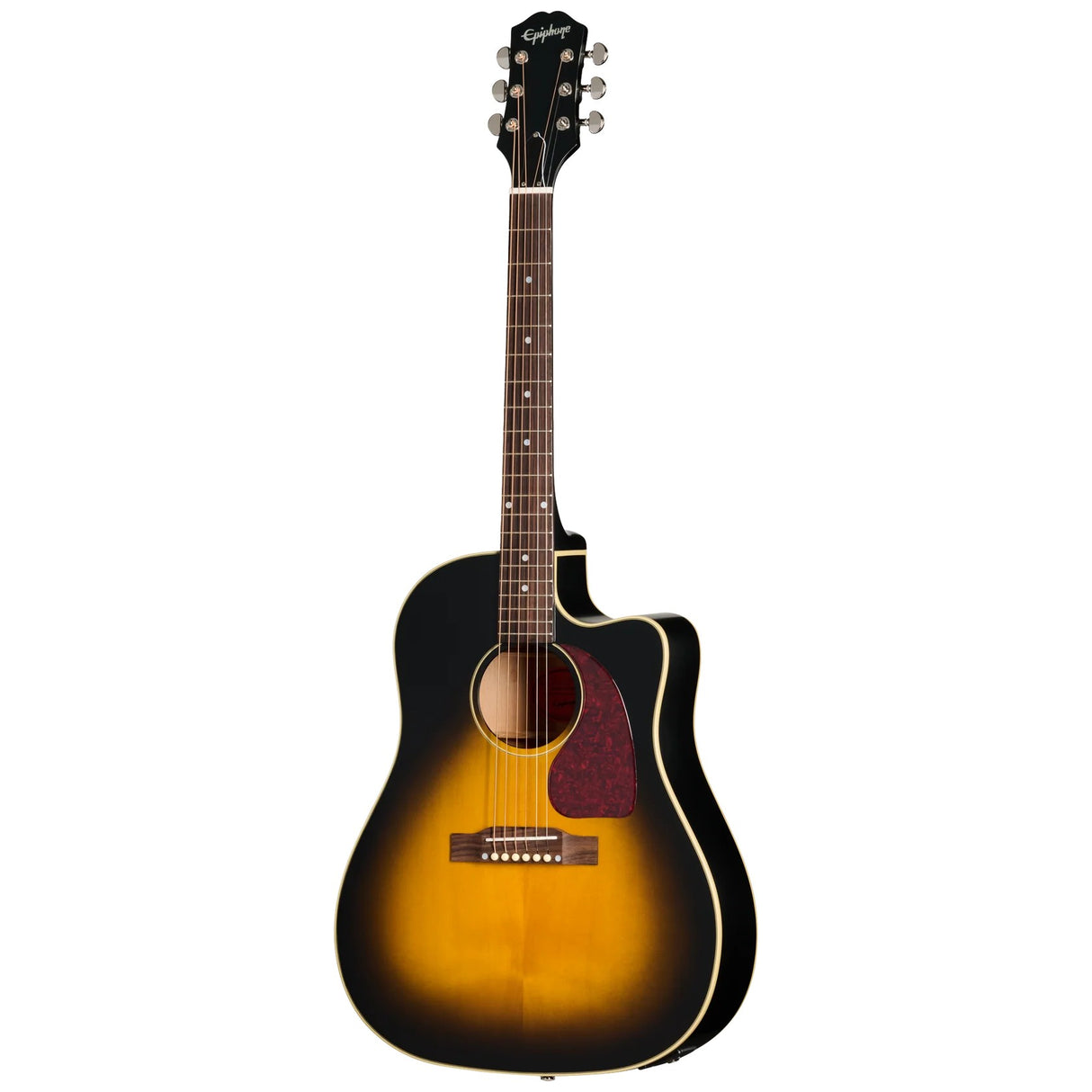 Epiphone J-45 Standard EC Acoustic Electric Guitar - Vintage Sunburst