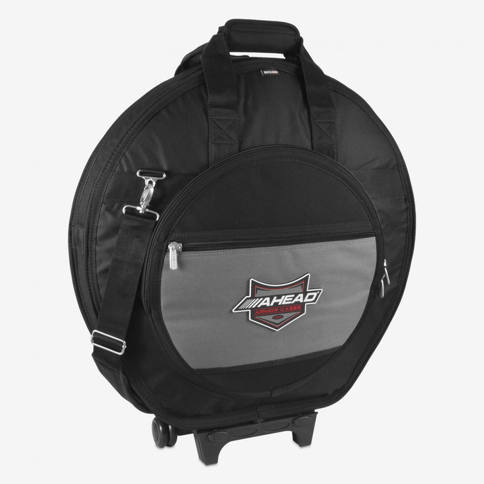 Ahead Armor 24-Inch Deluxe Cymbal Case with Wheels and Pull-Out Handle