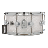 DW 6.5 x 14-Inch Collector Series Pure Oak Snare - White Crystal
