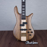 Spector Euro 4 LT Solid Korina Wings Electric Bass Guitar - Natural Satin - CHUCKSCLUSIVE - #NB23504