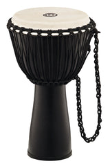 Meinl FADJ5-M-G Rope Tuned Journey Series Djembe, Goat Head Natural Black 10"