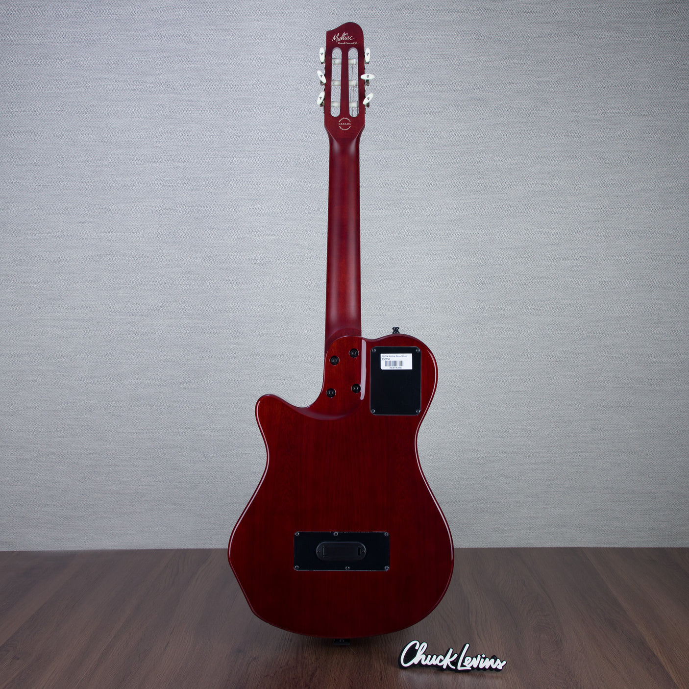 Godin MultiAc Grand Concert SA Nylon String Acoustic-Electric Guitar - Trans Black - CHUCKSCLUSIVE - #25311328