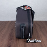 Marcus Bonna Double Case for Tenor and Soprano Sax with Fixed Straight Neck - Carbon Fiber - Dark Brown