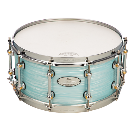 Pearl Music City Custom Master's Maple Reserve 6.5x14 Snare Drum - Ice Blue Oyster