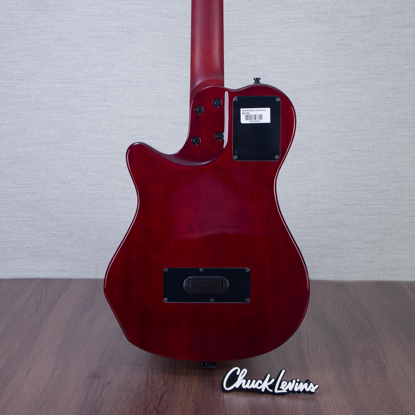 Godin MultiAc Grand Concert SA Nylon String Acoustic-Electric Guitar - Trans Black - CHUCKSCLUSIVE - #25313357