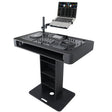 ProX XZF-DJCTBL Control Tower DJ Podium for Pioneer DDJ-REV7 XDJ-XZ FLX10 RANE Four - Black Finish