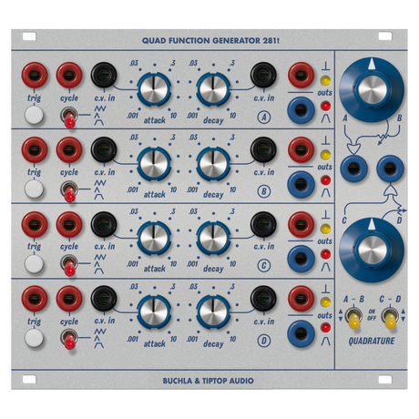 Buchla x Tiptop Audio Model 281t Quad Function Generator Eurorack Module - New