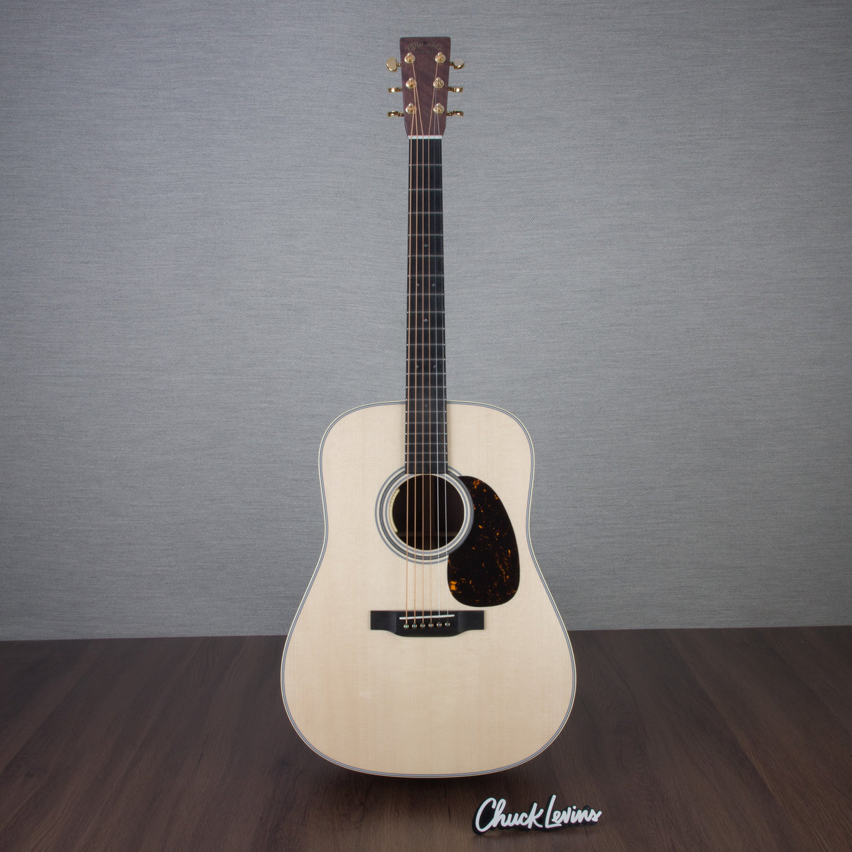 Martin Custom Shop D-28 Style Black Walnut/Italian Alpine Spruce Fishman Matrix VT Acoustic Electric Guitar - CHUCKCSCLUSIVE - #M2880833 - Mint, Open Box