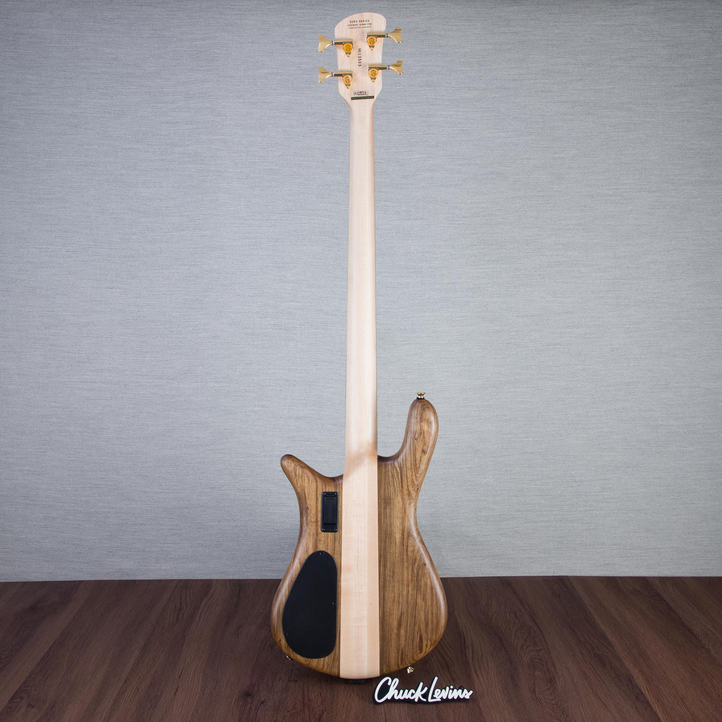 Spector Euro 4 LT Solid Korina Wings Electric Bass Guitar - Natural Satin - CHUCKSCLUSIVE - #NB23503