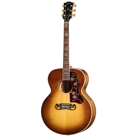 Gibson Custom Shop SJ-200 Elegant Koa Acoustic Electric Guitar - Honey Burst