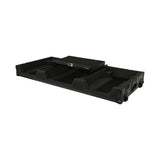 Pro X XS-CDM3KV10A9 WLTBL Fits 2x Pioneer CDJ 3000X Case / Pioneer DJM V10 / A9 Mixer w/ Laptop Shelf, All Black and Low profile Wheels