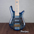 Spector Euro 6 LT Poplar Burl Over Ash 6-String Electric Bass Guitar - Faded Light Blue Gloss - CHUCKSCLUSIVE - #]C121NB23306