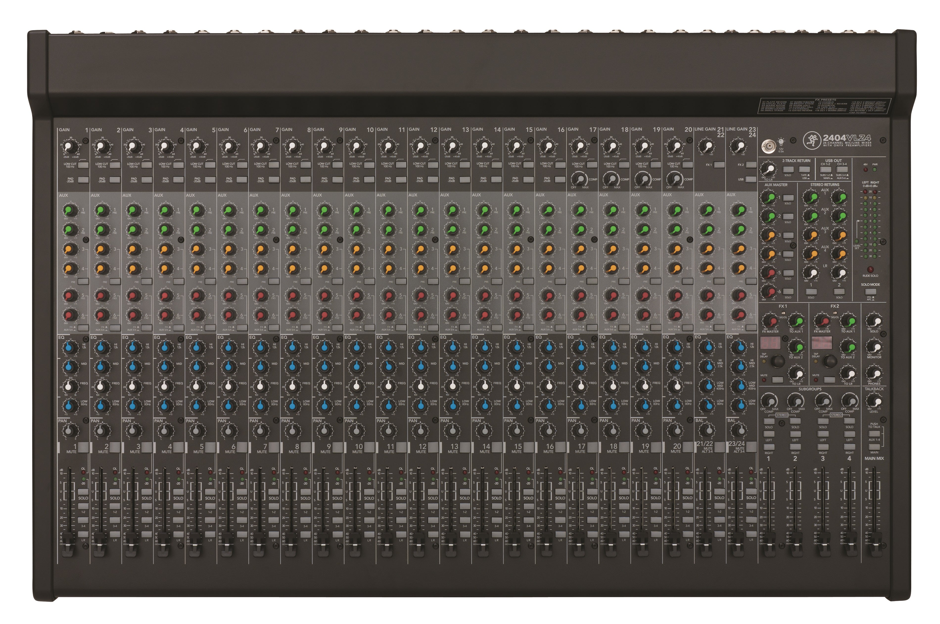 Mackie 2404VLZ4 24 Channel Analog Mixer – Chuck Levin's Washington