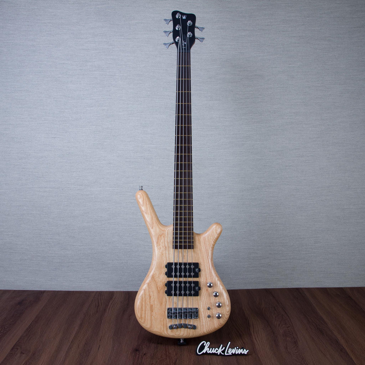 Warwick Pro Series Corvette 5-String Electric Bass Guitar - Natural Transparent Satin - #GPS L 010778-22