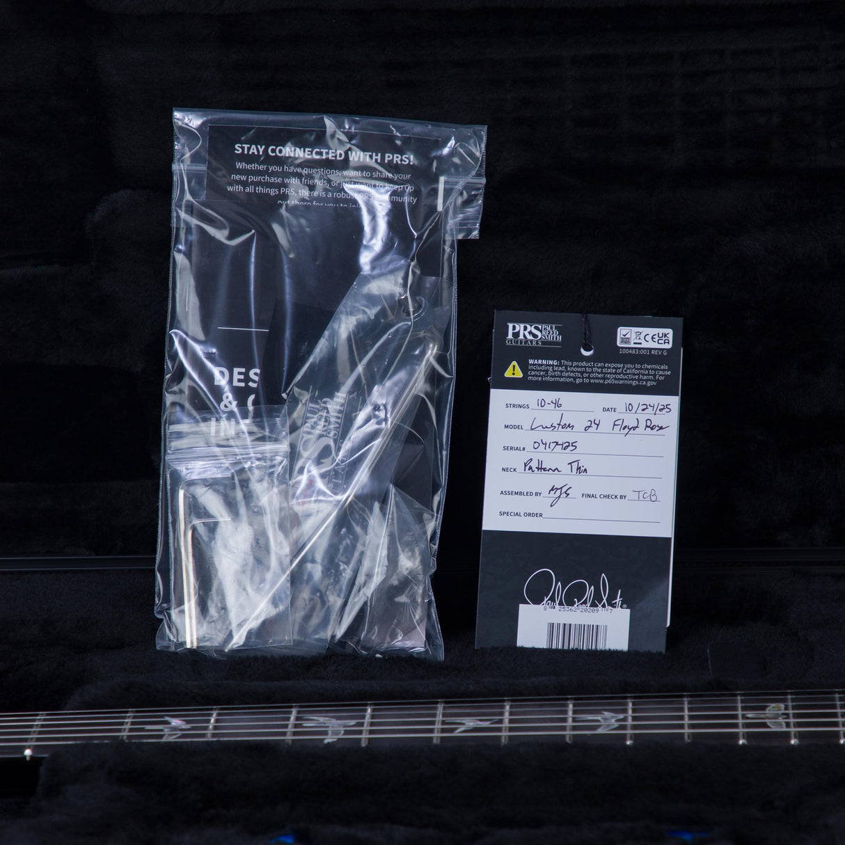 PRS Custom 24 Floyd Rose 10-Top Electric Guitar - Charcoal Tri-Color Burst - #250417425