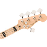 Squier Affinity Series Active Jazz 5-String Electric Bass Guitar - Black Metallic
