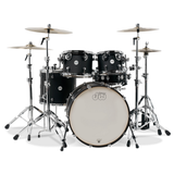 Drum Workshop Design Series Maple 22" 5-Piece Shell Pack - Black Satin - New,Black Satin