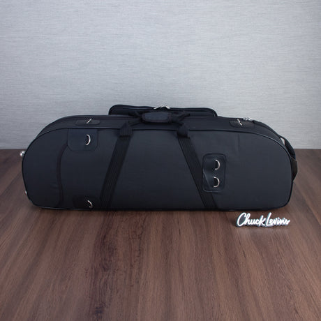 Marcus Bonna Compact Case for Tenor Trombone with Music Bag and Trombone Stand Strap - Black Nylon