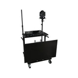 ProX X-BeatWagon Professional Mobile DJ Rolling Workstation with Adjustable Shelf