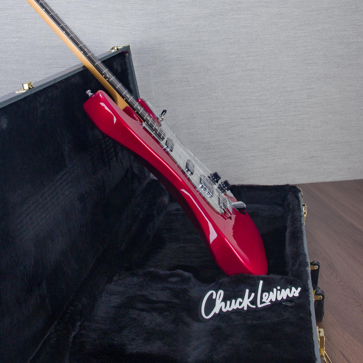 Lerxst Grace Alex Lifeson Signature Electric Guitar with Vega Trem Signed - Red - #24310893