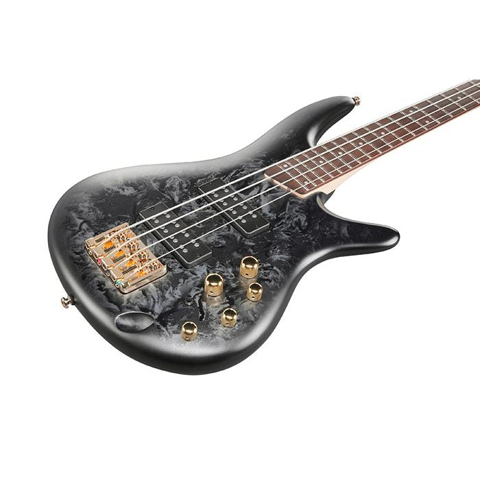 Ibanez SR300EDXBZM Electric Bass Guitar - Black Ice Frozen Matte