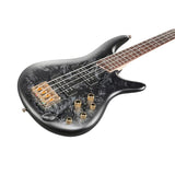 Ibanez SR300EDXBZM Electric Bass Guitar - Black Ice Frozen Matte