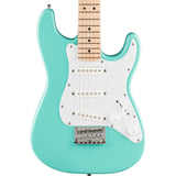 Squier Mini Stratocaster Electric Guitar, Maple Fingerboard - Sea Foam Green