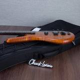Warwick Limited Edition Pro Series Steametter 4-String Electric Bass Guitar - Special Amber Transparent Satin - #GPSG01021322