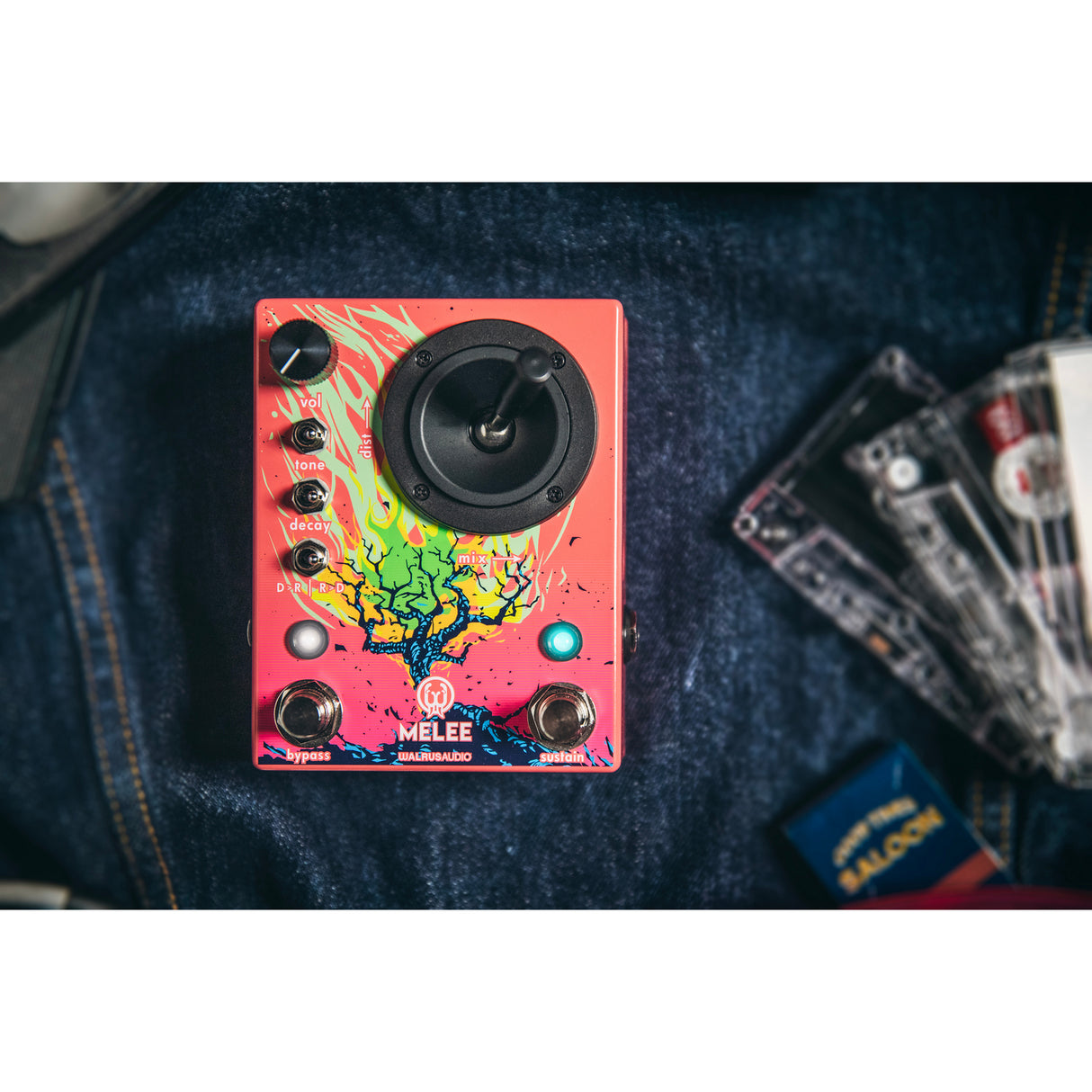 Walrus Audio Melee: Wall of Noise Distortion and Reverb Guitar Pedal - Mint, Open Box