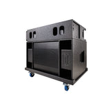 BASSBOSS Sublim8 Column PA Speaker wIth 18-inch Sub -Black