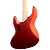 Brubaker JXB-4 Standard Bass Guitar - Tangerine Metallic - New