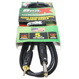 ProX XC-MP05 5 Ft. Unbalanced TRS-M Mini 1/8-inch to TS-M High Performance Audio Cable