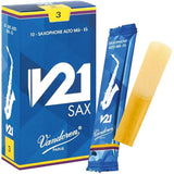 Vandoren V21 10-Pack Alto Saxophone Reeds - 3