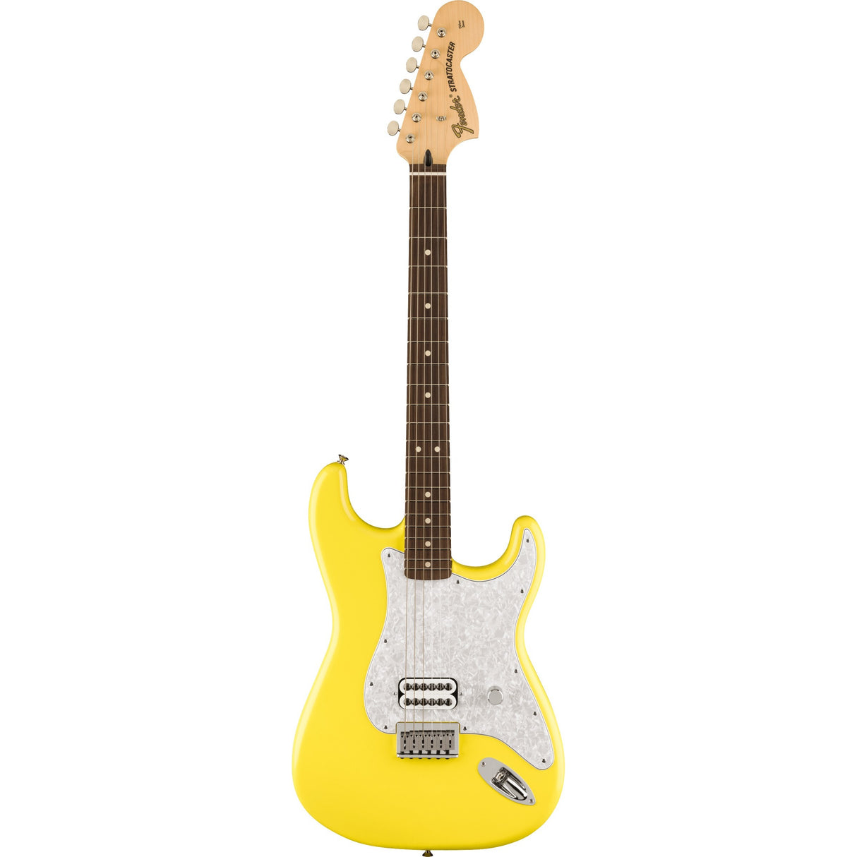Fender Limited Edition Tom DeLonge Signature Stratocaster Electric Guitar - Graffiti Yellow - Mint, Open Box