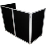 ProX XF-4X3048W MK2 Four Panel Collapse and Go DJ Facade with White Frame and Carry Bag